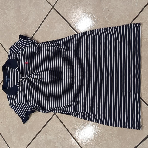 Ralph Lauren Dresses & Skirts - Polo Ralph Lauren Navy Blue & White Polo Shirt Dress Size Large